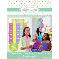 Baby Shower Trivia Game - 1 Game Board