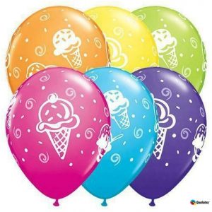 Ice Cream Treats Latex Balloon (Helium/Air Filled) - 11 Inches