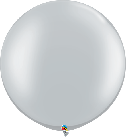 Silver Balloon (Helium/Air Filled) - 30 Inches