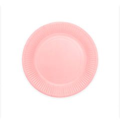 Premium Paper Plates 9 Inches Light Pink- 8 Pc