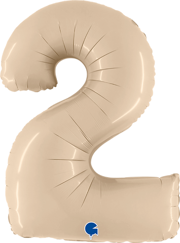 Number 2 Satin Cream (Helium) - 40 Inches