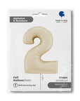 Number 2 Satin Cream (Helium) - 40 Inches