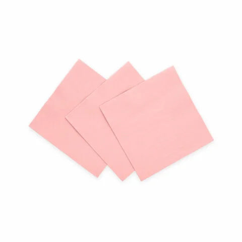 Premium 3 Ply Paper Dinner Napkins Light Pink 33cm*33cm- 20 Pc