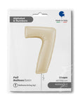 Number 7 Satin Cream (Helium) - 40 Inches