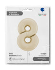 Number 8 Satin Cream (Helium) - 40 Inches