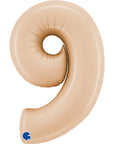 Number 9 Satin Cream (Helium) - 26 Inches