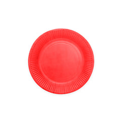 Premium Paper Plates 8 Inches Red- 8 Pc