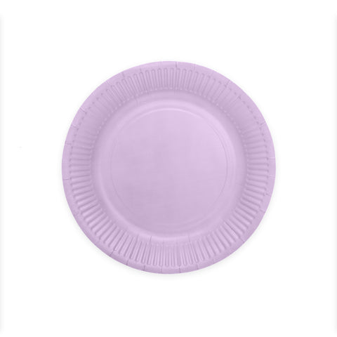 Premium Paper Plates 9 Inches Lavender- 8 Pc