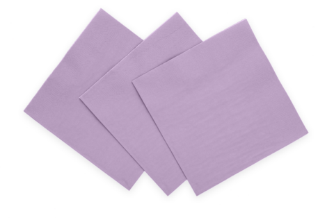 Premium 3 Ply Paper Dinner Napkins Lavender 33cm*33cm- 20 Pc