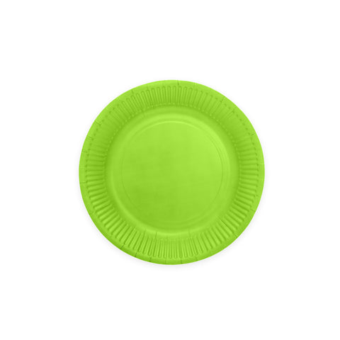 Premium Paper Plates 8 Inches Lime Green- 8 Pc