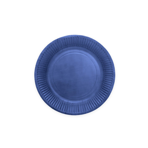 Premium Paper Plates 8 Inches Dark Blue- 8 Pc