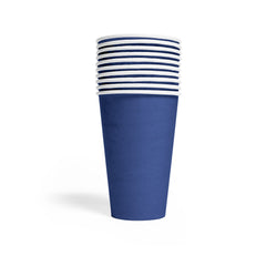 Premium Paper Cups Dark Blue 350ml- 10 Pc