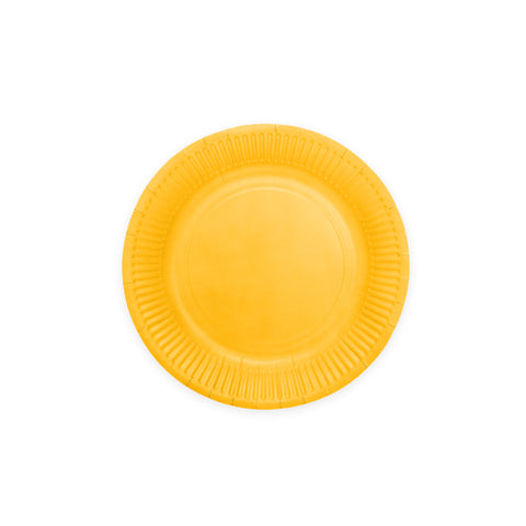 Premium Paper Plates 8 Inches Yellow- 8 Pc