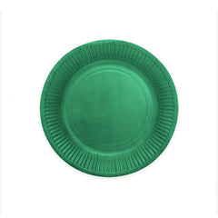 Premium Paper Plates 9 Inches Dark Green- 8 Pc