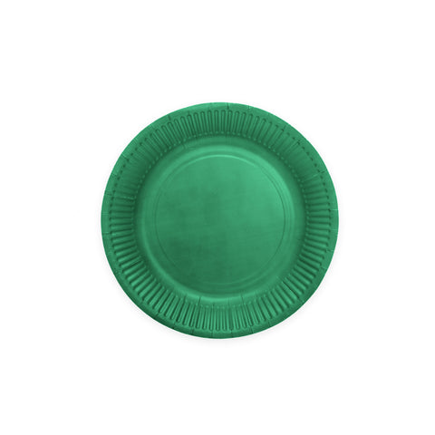 Premium Paper Plates 8 Inches Dark Green- 8 Pc