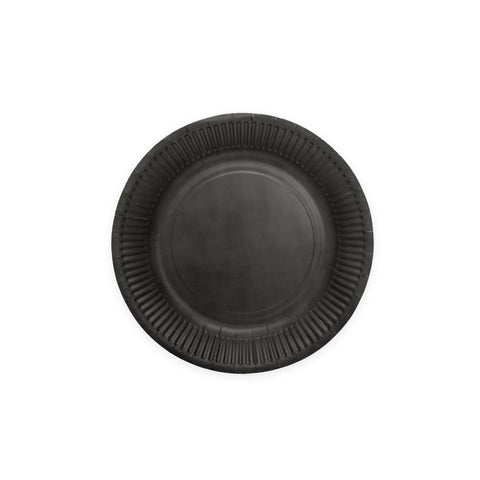 Premium Paper Plates 8 Inches Black- 8 Pc