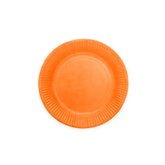 Premium Paper Plates 8 Inches Orange- 8 Pc