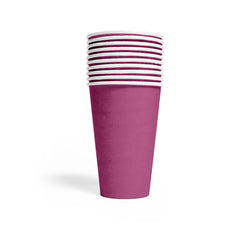 Premium Paper Cups Purple 350ml- 10 Pc