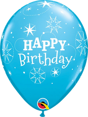 Birthday Sparkle Latex Balloon (Helium/Air Filled) - 11 Inches