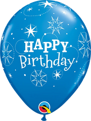 Birthday Sparkle Latex Balloon (Helium/Air Filled) - 11 Inches