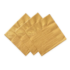 Premium 3 Ply Paper Dinner Napkins Champagne Gold 33cm*33cm- 20 Pc