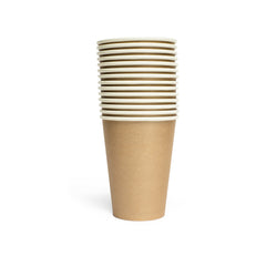 Premium Paper Cups Champagne Gold 210ml- 14 Pc