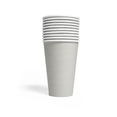 Premium Paper Cups Silver 350ml- 10 Pc