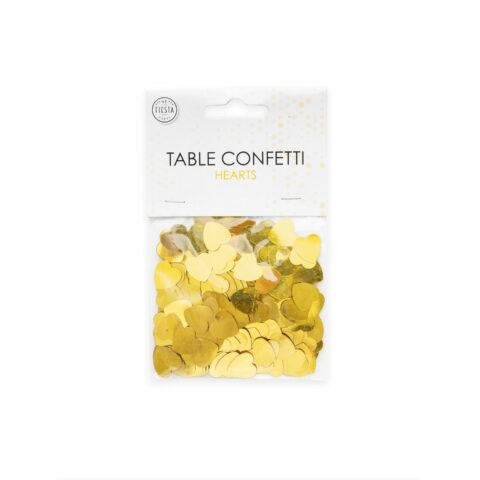 Table Confetti Gold Hearts – 14 Gm