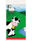 Plastic Table Cover 54In*84In Farm Friends- 1 Pc