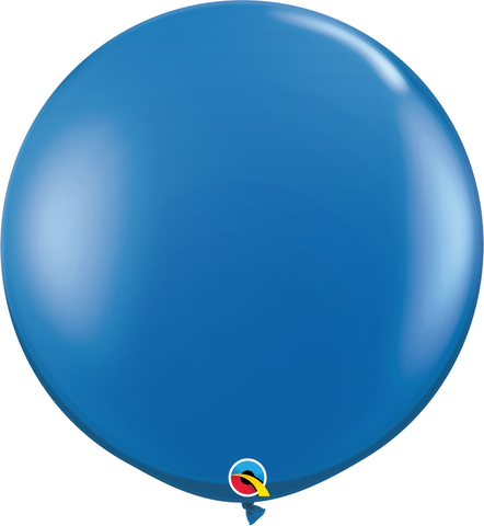 Sapphire Blue Balloon (Helium/Air Filled) - 30 Inches