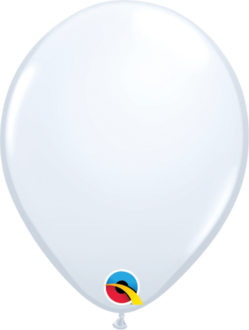 White Latex Balloon (Air Filled) - 5 Inches