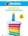 Rainbow Cake & Candle (Helium) - 42 Inches