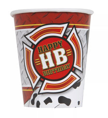 Paper Cups 355 ml Fire Truck- 8 Pc