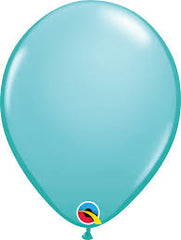 Caribbean Blue Latex Balloon (Air Filled) - 5 Inches