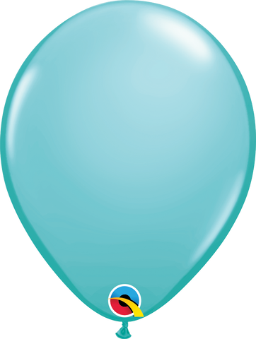 Caribbean Blue Latex Balloon (Helium/Air Filled) - 11 Inches