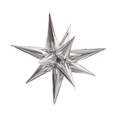 Silver Starburst (Air-Filled)- 39 Inches