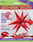 Red Starburst (Air-Filled)- 27 Inches