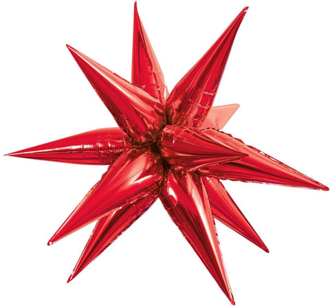 Red Starburst (Air-Filled)- 27 Inches