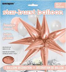 Rose Gold Starburst (Air-Filled)- 39 Inches