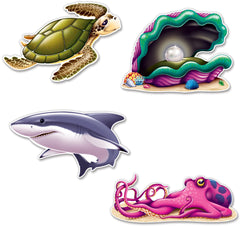 Paper Cutouts Under The Sea Creature-4pc