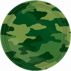 Paper Plates 7 Inches Camouflage- 8 Pc