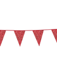 Premium Paper Glitter Bunting Red 18ft - 1 Pc