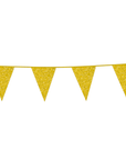 Premium Paper Glitter Bunting Gold 18ft - 1 Pc