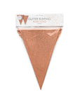 Premium Paper Glitter Bunting Rose Gold 18ft - 1 Pc