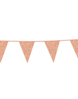 Premium Paper Glitter Bunting Rose Gold 18ft - 1 Pc