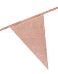 Premium Paper Glitter Bunting Rose Gold 18ft - 1 Pc