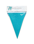 Premium Paper Glitter Bunting Baby Blue 18ft - 1 Pc