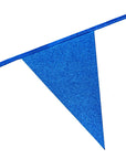 Premium Paper Glitter Bunting Dark Blue 18ft - 1 Pc