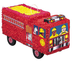 Pinata Fire Engine 9.1"H * 17.7"W * 7.1"D- 1Pc