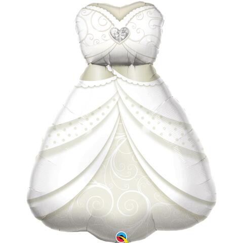 Wedding Dress (Helium) - 38Inches